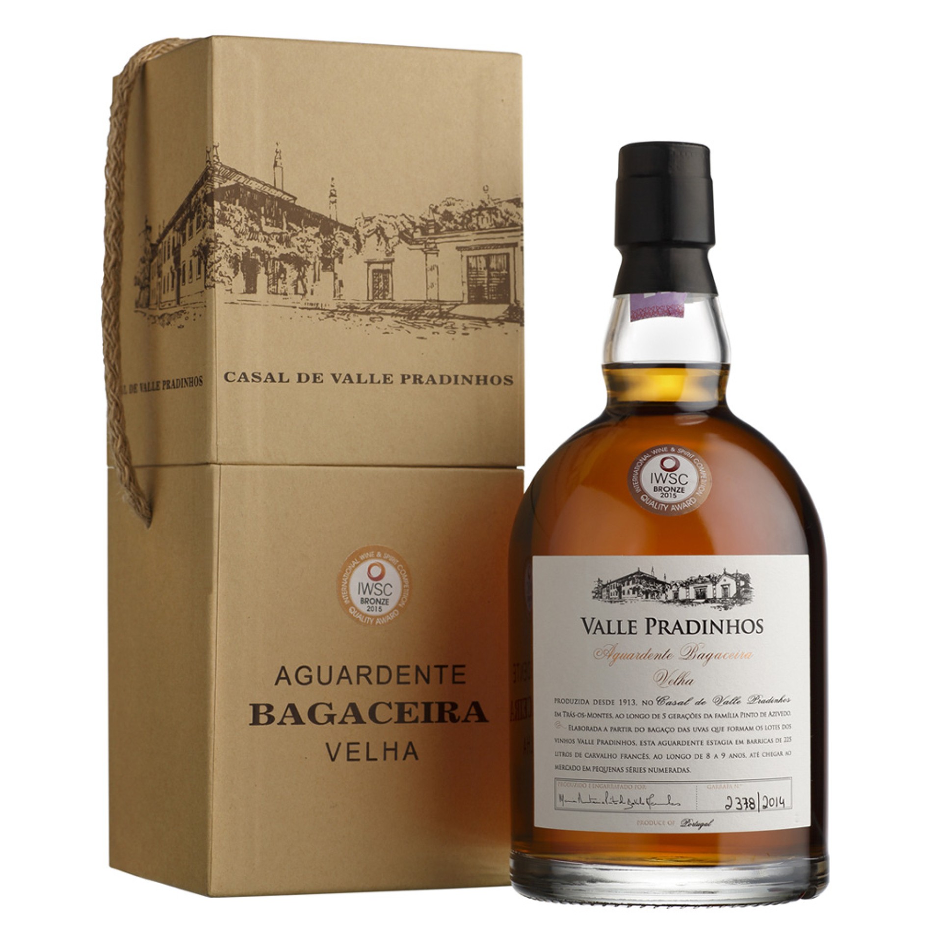 Aguardente Bagaceira Velha Valle Pradinhos